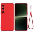 Sony Xperia 1 VI Liquid Siliconen Hoesje - Rood