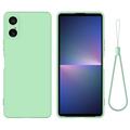 Sony Xperia 10 VI Liquid Siliconen Hoesje - Groen