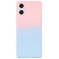 Sony Xperia 10 VI Ombre TPU hoesje - Roze / Blauw