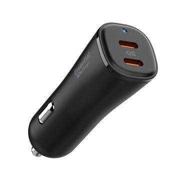 Spigen EV502 ArcStation Essential Autolader - 50W, 2xUSB-C - Zwart