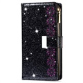 Starlight Series Samsung Galaxy S22+ 5G Wallet Case - Zwart