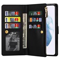 Starlight Series Samsung Galaxy S22+ 5G Wallet Case - Zwart