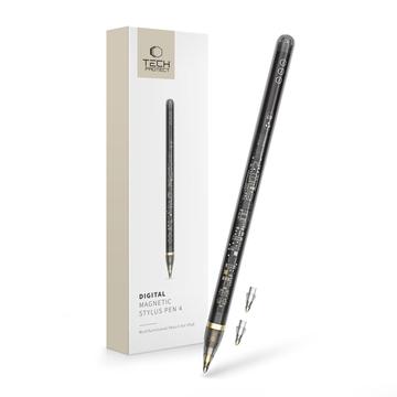 Tech-Protect Digitale Magnetische Stylus Pen 4 voor iPad - Helder/Zwart