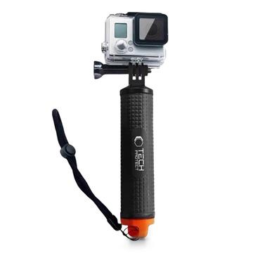 Tech-Protect GA100 drijvende handgreep voor GoPro- en DJI-actiecamera\'s - Zwart