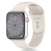 Apple Watch Series 10/9/8/7/6/SE Tech-Protect Siliconen Bandje - 40mm/41mm/42mm - Sterlicht