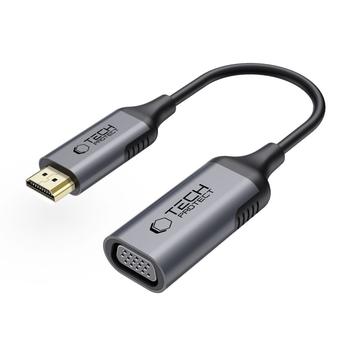 Tech-Protect UltraBoost HDMI naar VGA-adapter - Full HD 1080p, 60Hz - Zwart