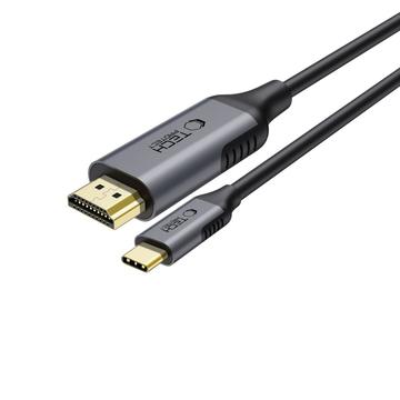 Tech-Protect UltraBoost Type-C naar HDMI 2.0 Kabel - 4K/60Hz, 1.8m - Zwart