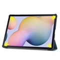 Tri-Fold Series Samsung Galaxy Tab S7+/S8+ Folio Case - Blauw