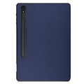 Tri-Fold Series Samsung Galaxy Tab S8+ Smart Folio Case - Donkerblauw