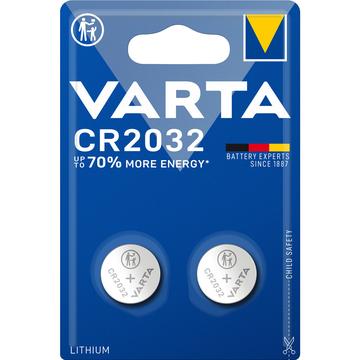 Varta CR2032 knoopcelbatterij 3V - 2 stuks.