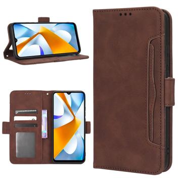 Vintage Series Samsung Galaxy M12 Wallet Case met Kaarthouder - Zwart