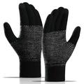 WM 1 paar Unisex gebreide warme handschoenen Touch Screen Stretchy wanten Knit Voering Handschoenen