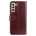 Samsung Galaxy S22+ 5G Wallet Case met Magnetische Sluiting - Bruin