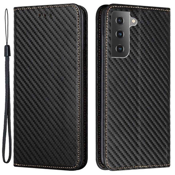 iPhone 14 Pro Wallet Case - Koolstofvezel - Zwart