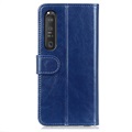 Sony Xperia 1 III Wallet Case met Magnetische Sluiting - Blauw