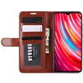 Xiaomi Redmi Note 8 Pro Wallet Case met Magnetische Sluiting - Bruin