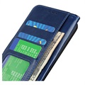 iPhone 13 Pro Max Wallet Case met standaardfunctie - Blauw