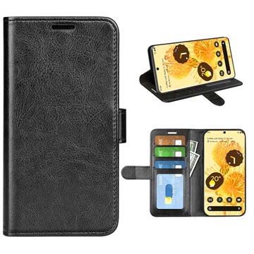 Google Pixel 7 Pro Wallet Case met Magnetische Sluiting - Zwart