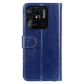 Xiaomi Redmi 10C Wallet Case met Magnetische Sluiting - Blauw