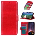 iPhone 15 Pro Max Portemonnee Hoesje met Magnetische Sluiting - Rood