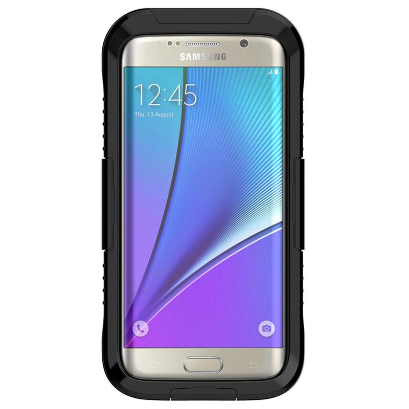 stem soep Egomania Samsung Galaxy S7 Edge waterdicht hoesje in zwart - IP-68 gecertificeerd,  gemaakt van silicoon