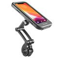 West Biking YP0715057 Volledig gesloten telefoonhouder voor fietsstuur - 6,7" - Zwart