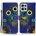 Motorola Moto G75 Wonder Series Portemonnee Hoesje - Uil