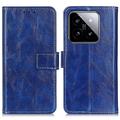 Xiaomi 14 Pro Portemonnee Hoesje met Magnetische Sluiting - Blauw