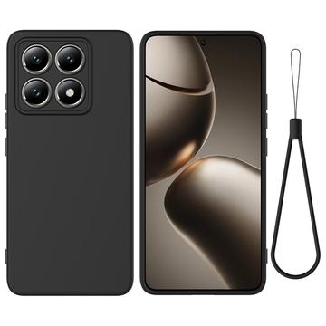 Xiaomi 14T Pro Liquid Siliconen Hoesje - Zwart