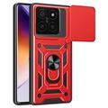 Xiaomi 14T Pro Hybride Hoesje met Roterende Ring en Cameraschild