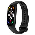 Xiaomi Mi Band 5/6/7 Matte Siliconen Band - Zwart