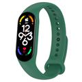 Xiaomi Mi Band 5/6/7 Matte Siliconen Band - Groen