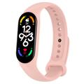 Xiaomi Mi Band 5/6/7 Matte Siliconen Band - Licht Roze