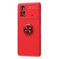 Xiaomi Poco M4 Pro magnetische ringhouder - rood