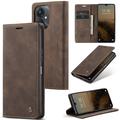 Xiaomi Redmi 13C 5G/Poco C65 Caseme 013 Series Portemonnee Hoesje - Koffie