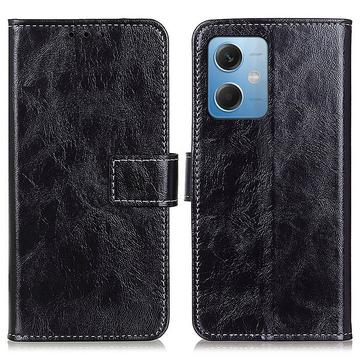 Xiaomi Redmi Note 12/Poco X5 Wallet Case met Magnetische Sluiting - Zwart