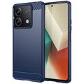 Xiaomi Redmi Note 13 Geborsteld TPU Hoesje - Koolstofvezel