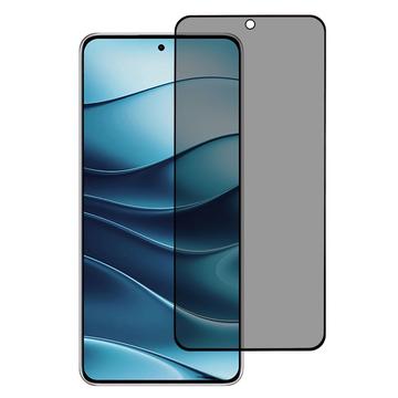 Xiaomi Redmi Note 14 Privacy Full Cover Glazen Screenprotector - Zwarte Rand