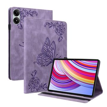 Xiaomi Redmi Pad Pro/Poco Pad Butterfly Series Folio Hoesje - Paars