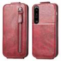 Ritsvak Xiaomi Redmi 10C Verticale Flip Case - Zwart