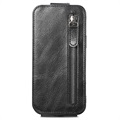 Ritsvak Xiaomi Redmi 10C Verticale Flip Case - Zwart