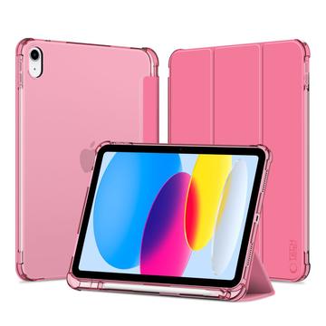 iPad (2022) Tech-Protect SmartCase Pen Hybrid Tri-Fold Folio Case - Kristal magenta