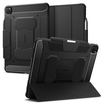 iPad Pro 13 (2024) Spigen Rugged Armor Pro Folio Hoesje - Zwart