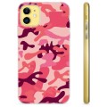 iPhone 11 TPU Hoesje - Roze Camouflage
