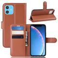 iPhone 11 Wallet Case met Magnetische Sluiting - Bruin