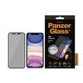iPhone 11/XR PanzerGlass Geval Vriendelijk CamSlider Privacy Glazen Screenprotector - Zwarte Rand