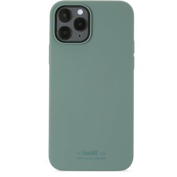 iPhone 12 Holdit Silicone Hoesje - Mosgroen