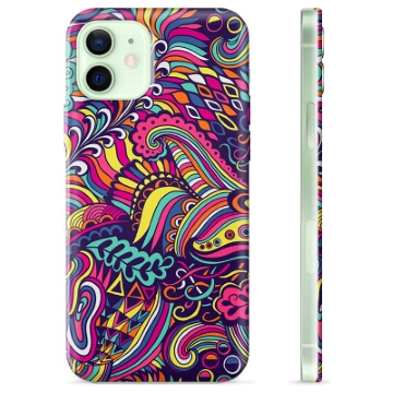 iPhone 12 TPU-hoesje - Abstracte bloemen