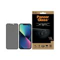 iPhone 13/13 Pro PanzerGlass Geval Vriendelijk CamSlider Privacy Glazen Screenprotector - Zwarte Rand