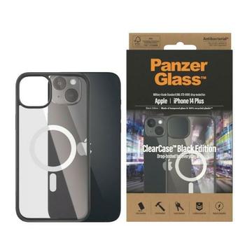 iPhone 14 Plus/15 Plus PanzerGlass ClearCase MagSafe Antibacteriële hoes - Zwart / Helder